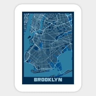 Brooklyn - United States Peace City Map Sticker